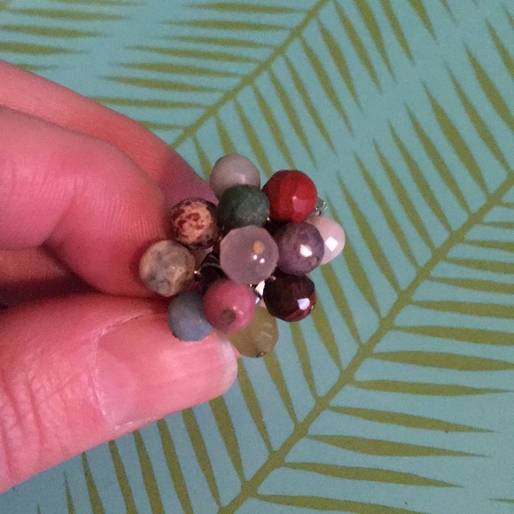 Semi-Precious Stone Bauble Ring - Picture 3 of 3